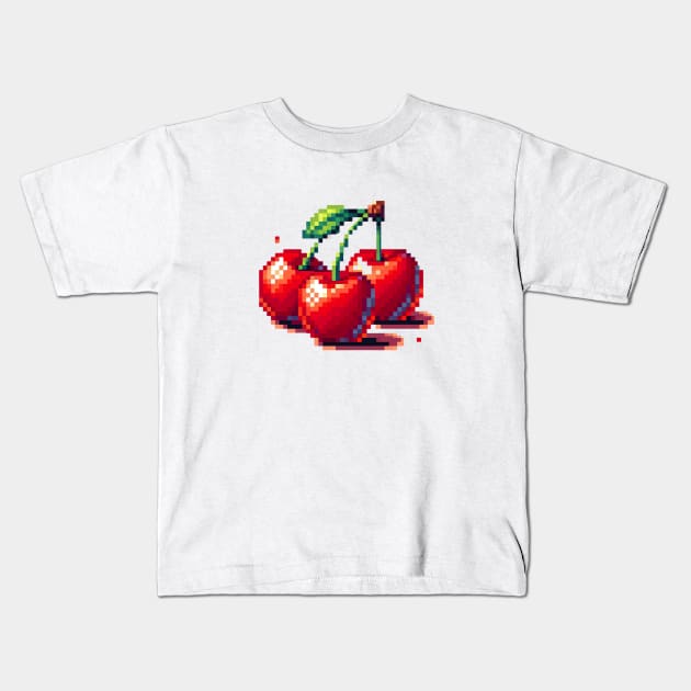 Cherry Fruit Harvest Field Product Sweet Vintage Since Kids T-Shirt by Flowering Away